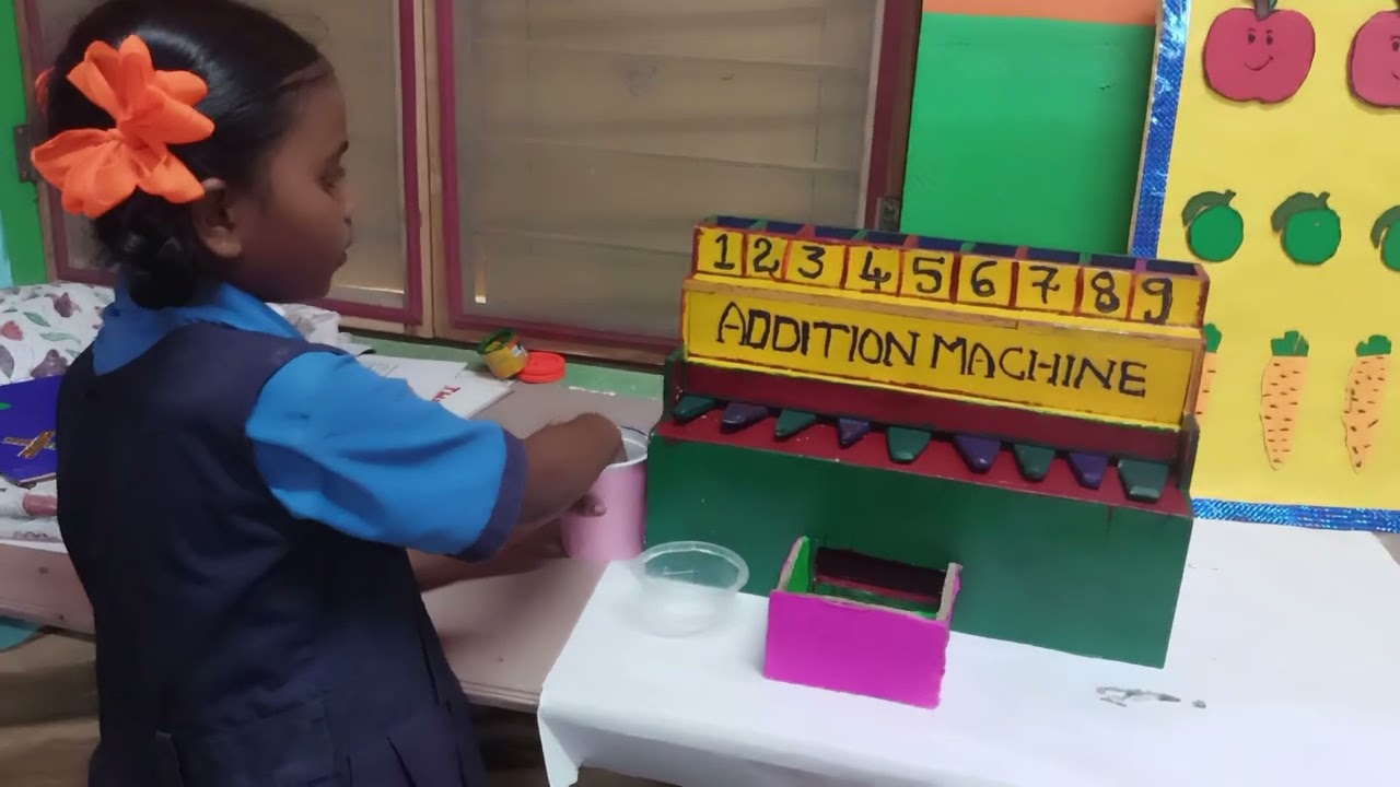 Maths working model for simple addition