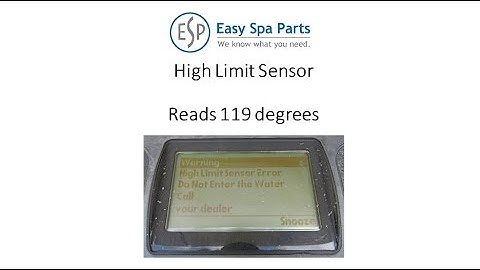 Dimension One Spas High Limit HL Error