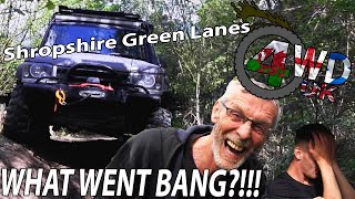 Only 2 Trucks Make It Home | THINGS GO BANG | Failed Winch | Shropshire Green Lanes | 4WD UK