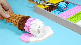 How MANY LEGO Ice Cream FLAVORS Can You Get with $2? BEST Rainbow Ice Cream Recipe