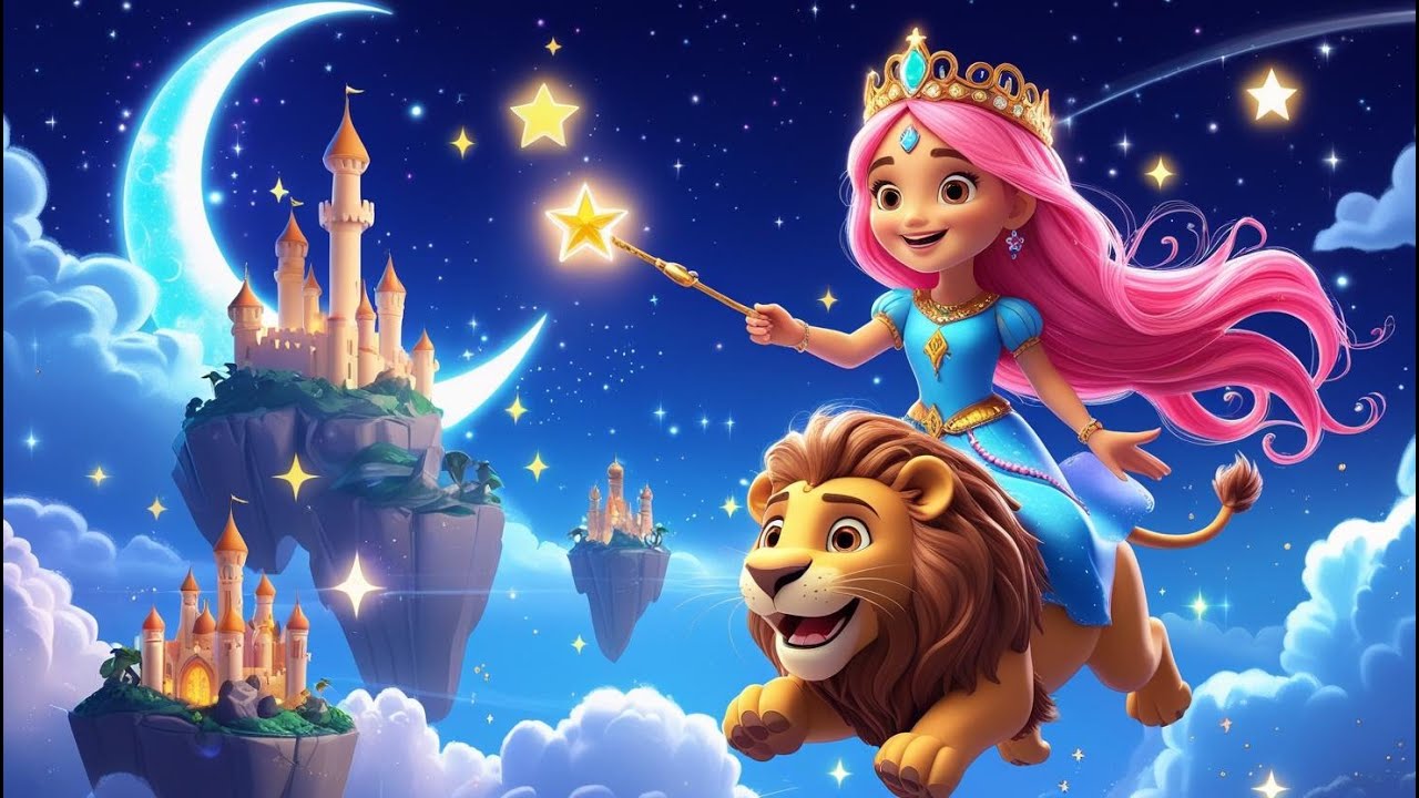 🌟 The Sky Princess & The Flying Lion | Magical Bedtime Story for Kids 🦁✨