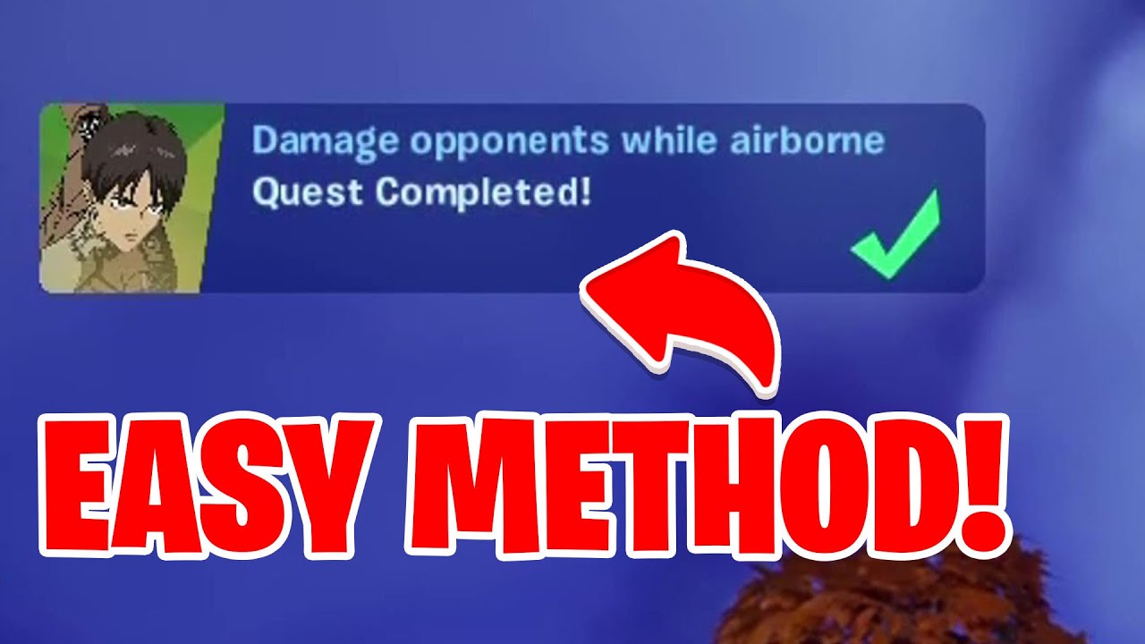 damage opponents while airborne Fortnite YouTube