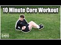 10 minute core workout for football players  strength  conditioning training to build stronger abs