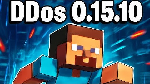 DDOSING A MINECRAFT SERVER 😈😈 in Minecraft 0.15.10 !!!