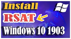 How to install Active directory on windows 10 1903 | How to install RSAT in Windows 10 1903 - Durasi: 6.35. 