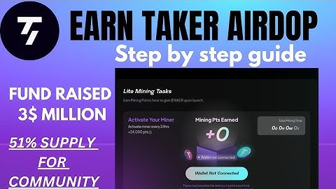 How to join taker protocol Airdrop || Taker protocol Airdrop working process || Taker airdrop guide