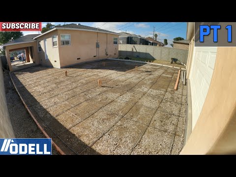 Complete Backyard Demolition and Setup for Concrete Slabs Part 1 by Odell Complete Concrete