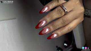 Red French Tip Nails | Acrylic Nails Tutorial