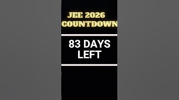 IITJEE2026 COUNTDOWN  #jee #physics #jeebatch #jeecoaching #jee2026 #automobile