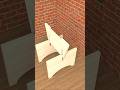Easy stool design ideas #shorts #3d #animation #furniture #design #wood #3danimation #woodworking