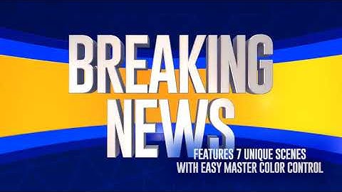 Glassy News Broadcast Package | After Effects template