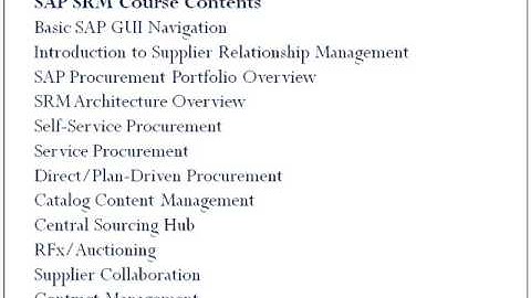 SAP SRM ONLINE TRAINING IN  UK@www.magnifictraining.com