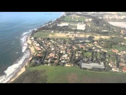 United Airlines CRJ200 Overwater Landing At Santa Barbara #Oscars2016