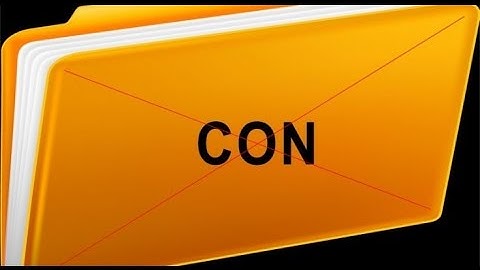 How to Create a CON name folder using command Prompt......
