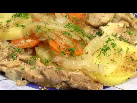 Видео: Казан кабоб по-русски (слоёнка) | Мясо, картошка, лук, морковь.