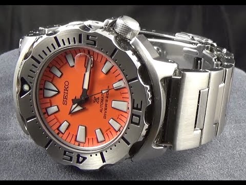 Seiko SBDC023 Orange Monster - YouTube