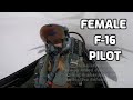 Female F-16 Pilot Flies Over Poland From Spangdahlem AB Germany