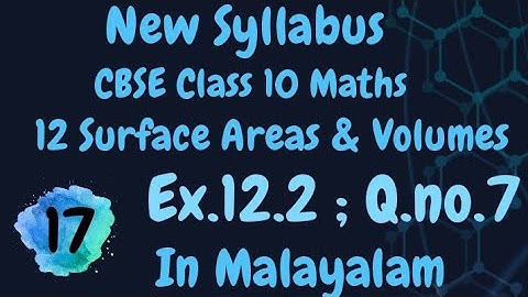 Exercise 12.2 Q.no.7 CBSE Class 10 Maths Chapter 12 In Malayalam