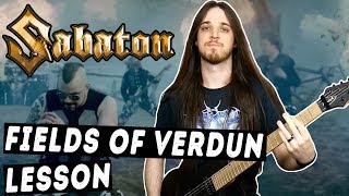 SABATON - Fields Of Verdun Guitar Cover & Lesson