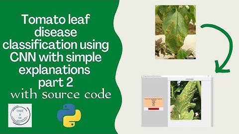 Tomato leaf disease classification using CNN with simple explanations part 2