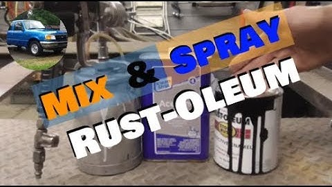 How to Mix and Spray Rustoleum Paint for a Budget Paint Job