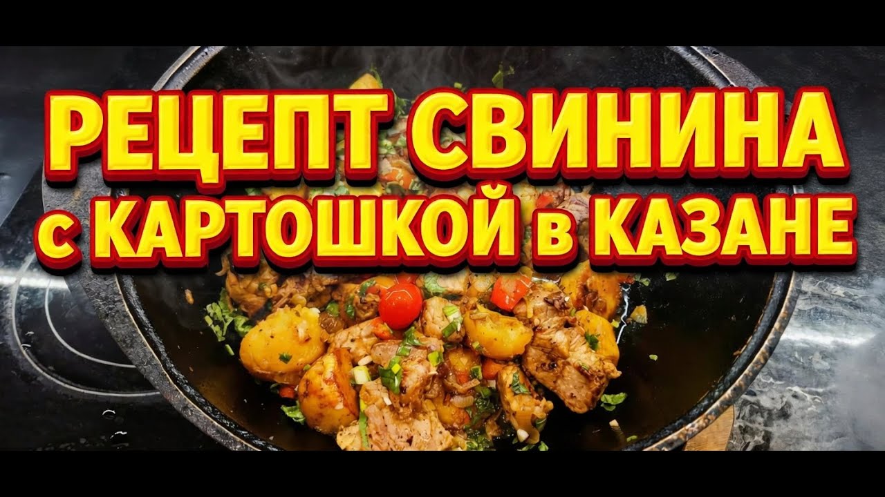 РЕЦЕПТ СВИНИНА С КАРТОШКОЙ В КАЗАНЕ