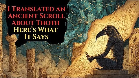 Ik heb een oude rol over Thoth vertaald - dit staat erin