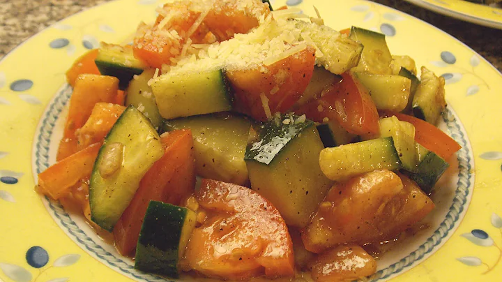Cucumber and Tomato Salad with a Balsamic Vinaigrette