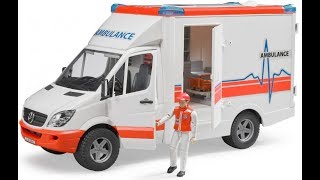 Скорая помощь МВ Sprinter с фигуркой водителя М1:16 Bruder 02536