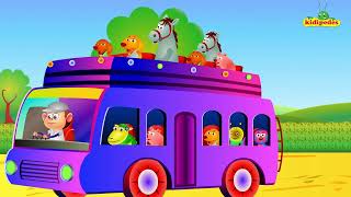 The Wheels On The Bus I Nursery Rhymes I Farm Animals Rhyme Song I Popular Kids Songs I Kid Videos