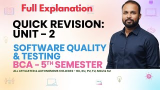 Software Quality & Testing UNIT 2 Quick Revision Short & Long Imp Questions 2025-26 BCA V 5th Sem OU
