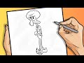 COMO DESENHAR O LULA MOLUSCO | BOB ESPONJA | DESENHO PASSO A PASSO