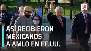 Mexicanos Reciben a AMLO en Estados Unidos  En Punto