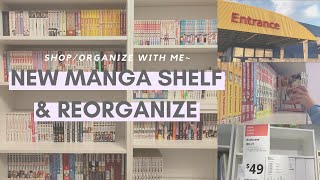 ✨manga bookshelf shopping✨ // organize with me!