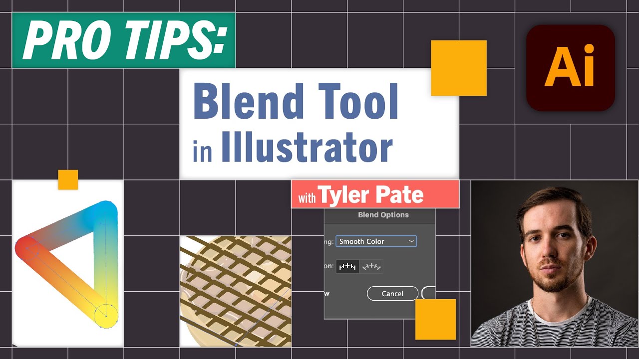Pro-Tips: Blend Tool in Illustrator with Tyler Pate 