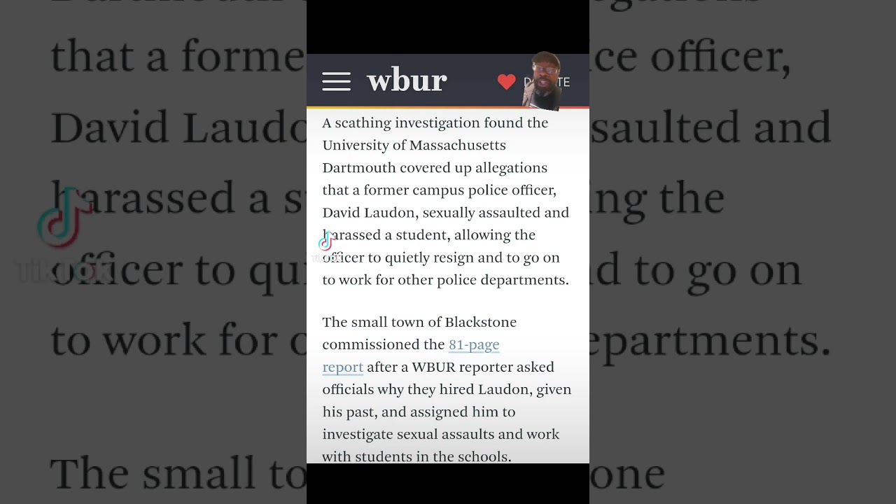 ⁣Campus Police Officers are mostly predators. #umass #dartmouth