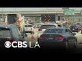 Roads near LAX closed as crews patch natural gas leak, water main break