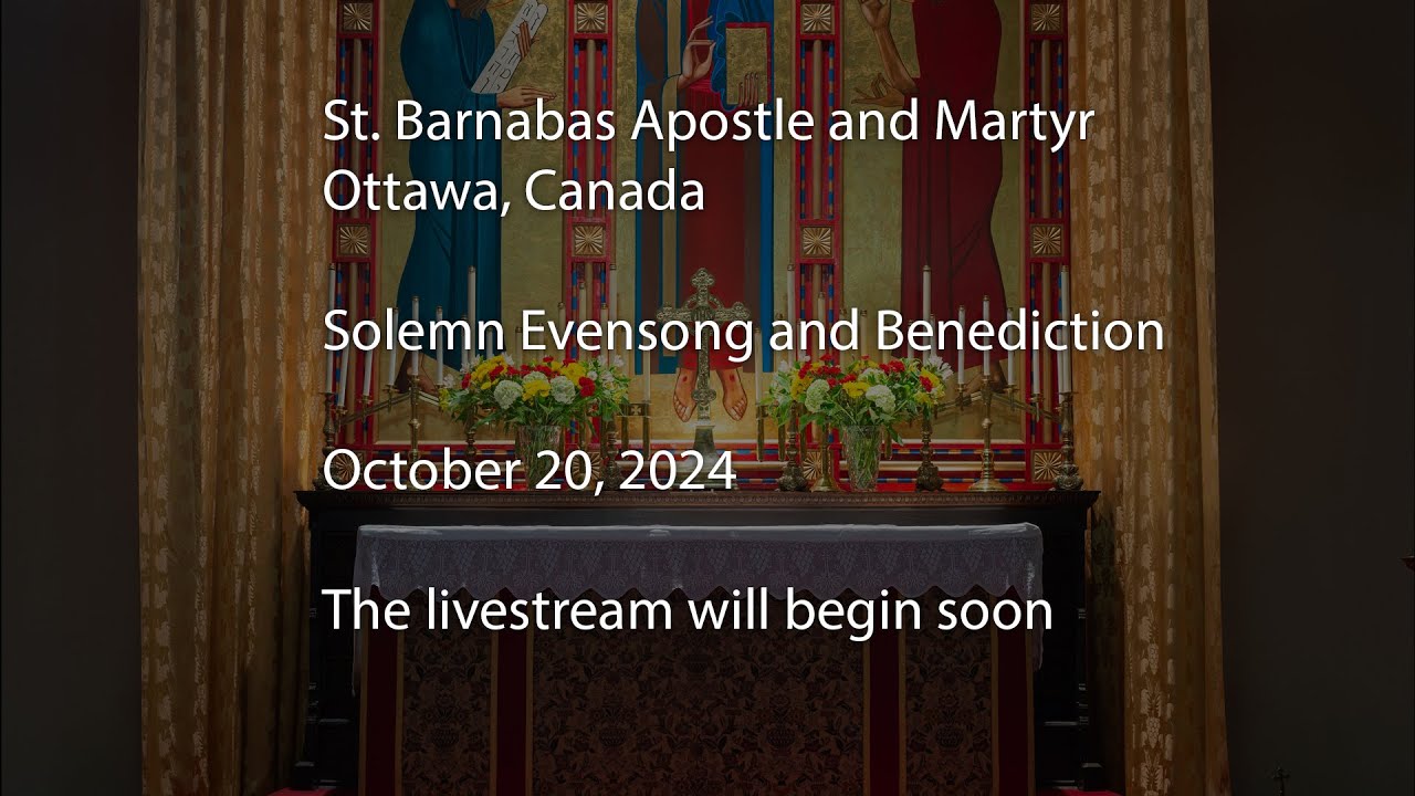 Solemn Evensong and Benediction - YouTube
