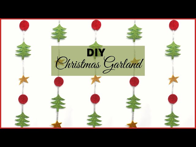 Decorating a Tree with Beaded Garland 