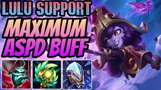 MAXING YOUR ADC ATTACK SPEED WITH THIS BUILD | Lulu support gameplay | LOL WILD RIFT