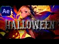 Animation halloween effrayante tuto complet after effects fichiers de projet et soustitres