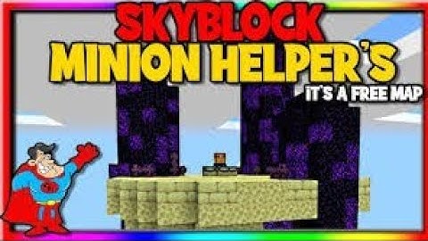 Minecraft one block with minion helper gameplay Download comming soon