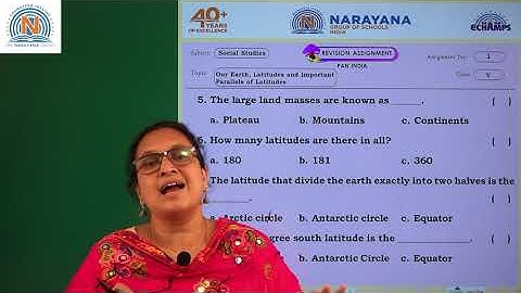 11TH AUG PAN INDIA CLASS V SOCIAL ASSIGNMENT 1 KEY