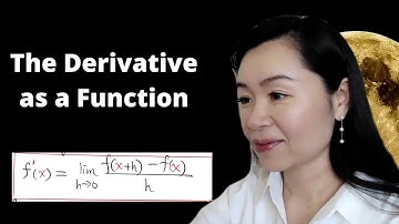 The derivative as a function (Calculus 1 section 2.8 video 1)