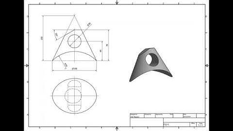 Autodesk Inventor 2019 exercise model for beginners-F22-C
