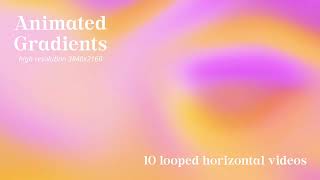 Abstract loop Animated Gradients - modern video backgrounds set | CreativeMarket product OVERVIEW