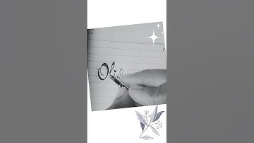 Olivia name Cursive Writing ASMR #oliviarodrigo #shortsfeed  #asmr #handwriting