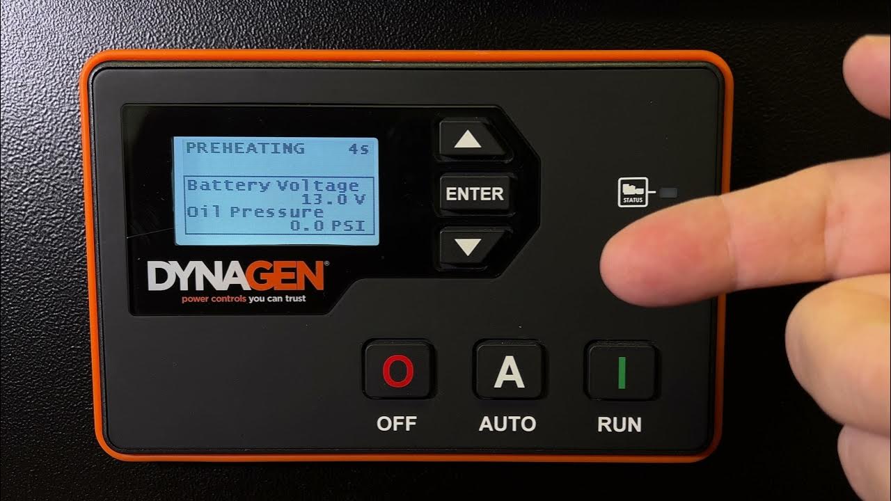 DynaGen Controller First Startup YouTube