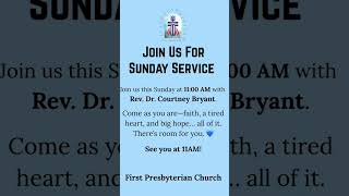Reminder: Sunday Service for Sunday February 1st at 11 AM.