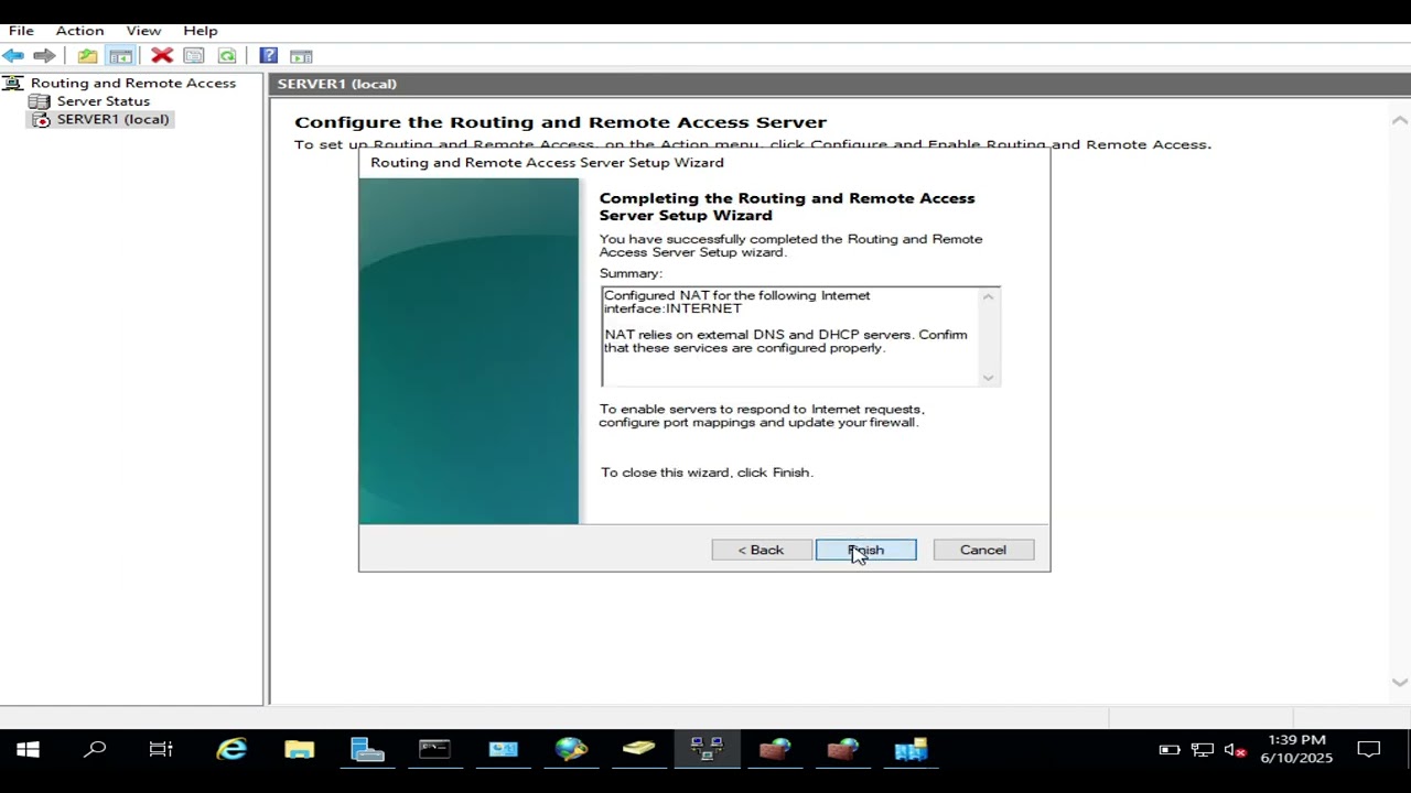 WINDOW SERVER NAT CONFIGURATIONS